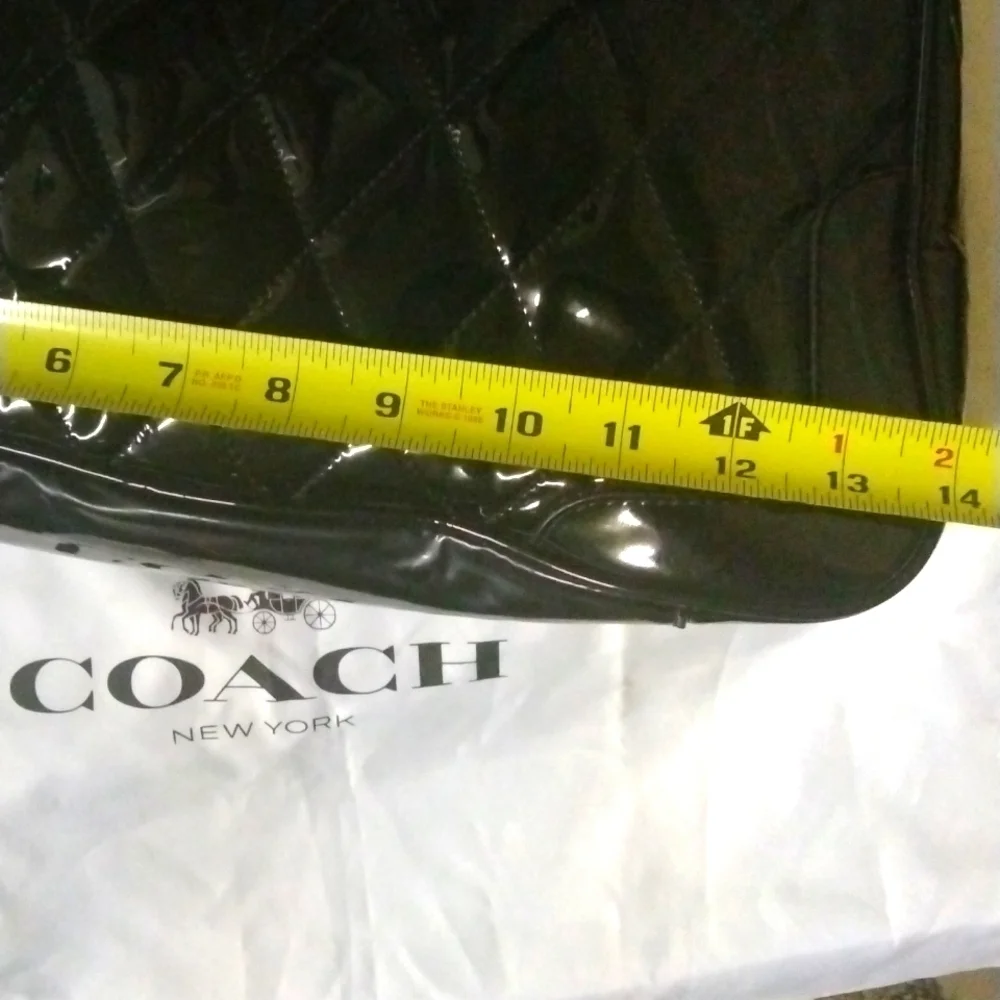 Coach Poppy Liquid Gloss Pushlock Satchel Vintage Quiet Luxury
